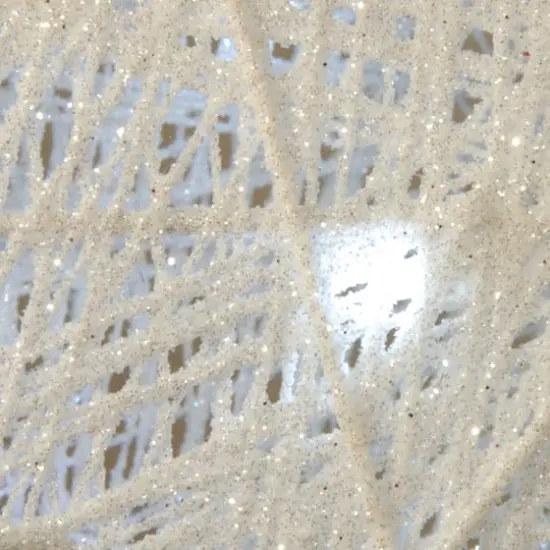 75" Crystal White Glitter Standing Buck, White Twinkle LED Lights {5}