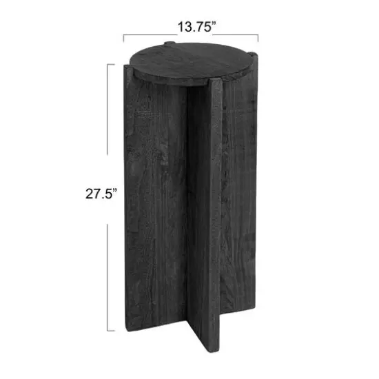 Hello Honey&reg; Paulownia Wood Table Black {8}