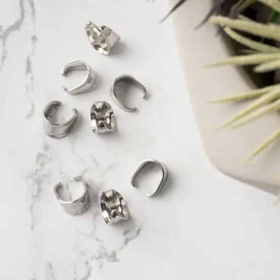 10mm Stainless Steel Pinch Bails by Bead Landing&trade; {4}