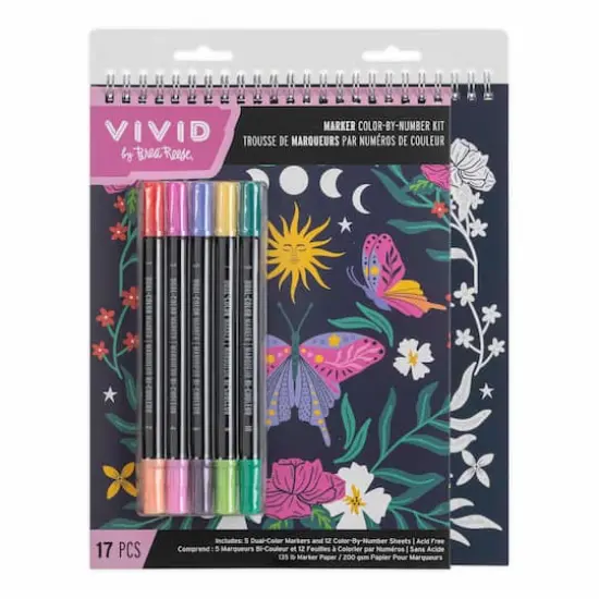 VIVID by Brea Reese&reg; Botanical Marker Color-by-Number Kit {1}