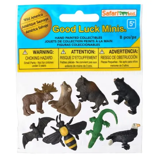 Safari Ltd&reg; Good Luck Minis&reg; Wild America Fun Pack {5}