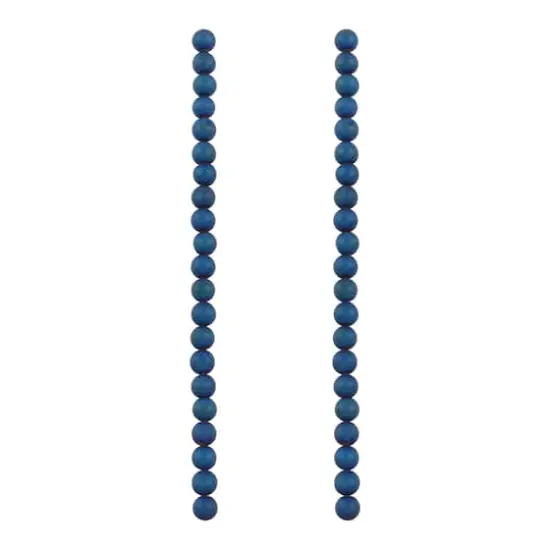 Blue Plated Druzy Agate Round Beads by Bead Landing&trade; {4}