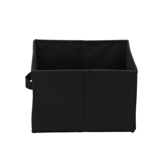 Household Essentials 11.5" Open Storage Box, 2ct. Black {7}