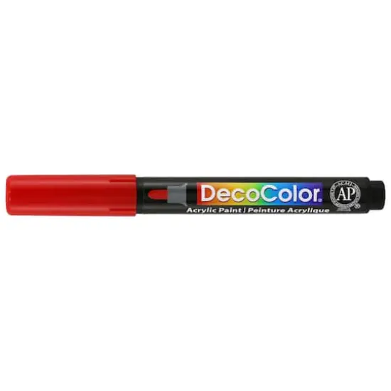 DecoColor&reg; Fine Tip Acrylic Paint Marker Red {4}