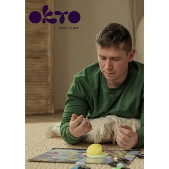 OKTO Sensory Art 3D Vincent Van Gogh Starry Night Clay Painting Kit {8}