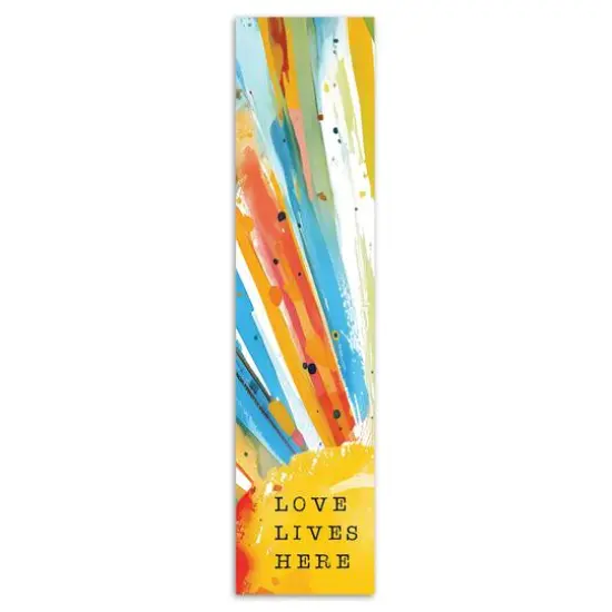 47" Love Lives Here Porch Leaner {1}