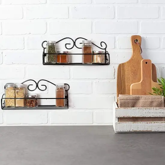 Pantry Spice Rack Shelves Set {5}