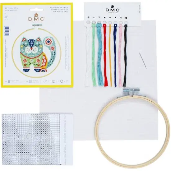 DMC&reg; Cat Cross Stitch Kit {3}