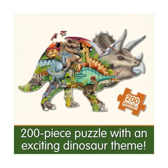 Wildlife World Puzzle - Dinosaurs: 200 Pcs {5}