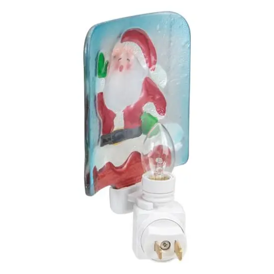 6" Red & White Santa Claus Christmas Night Light {8}