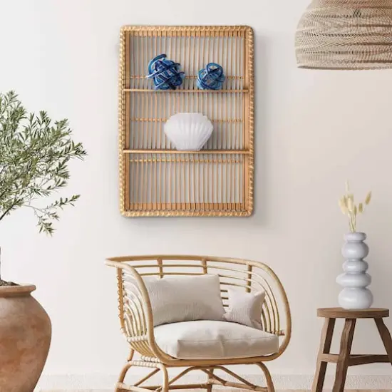 American Art Decor Bay Breeze Bamboo Shelf - 19.7" x 27.6" {3}