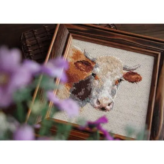 Alisa Cow Cross Stitch Kit {3}