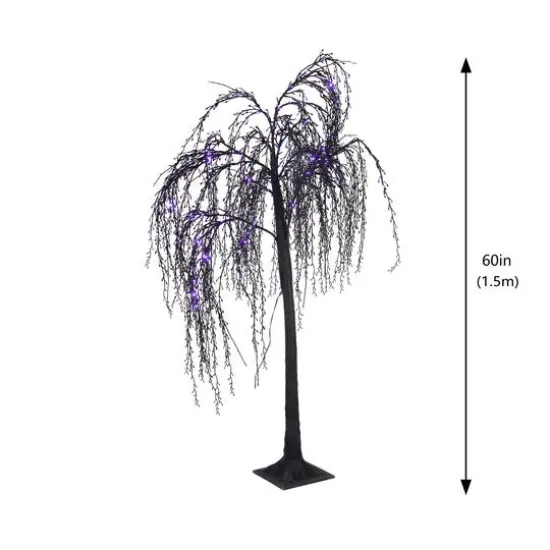 5ft. Purple LED Lighted Willow Tree by Ashland&reg; {5}