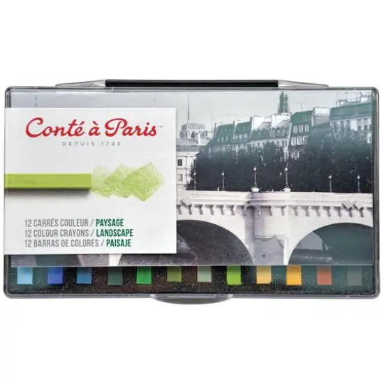 Cont&eacute; &agrave; Paris&trade; Landscape 12 Color Pastel Crayon Set {1}