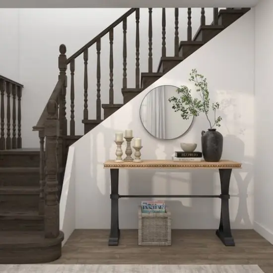 Mango Wood Traditional Candle Holder Set Cream {14}