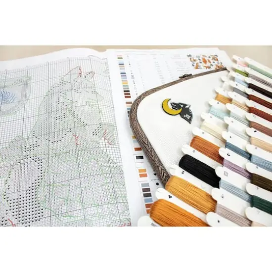 LetiStitch Foxy New Year Counted Cross Stitch Kit {4}