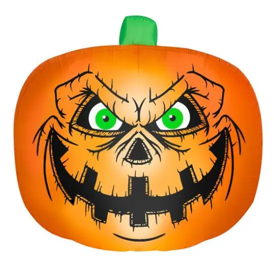 7.5ft. Airblown&reg; Halloween Inflatable Flat-Styled Jack-O'-Lantern with Creepy Face {1}