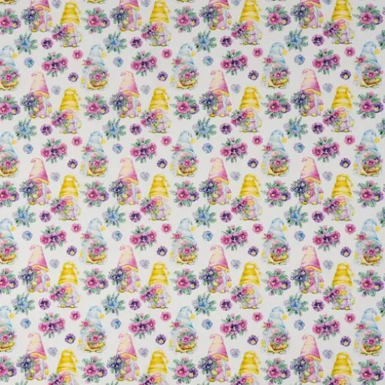SINGER Gnomes & Morning Glory Cotton Fabric {4}