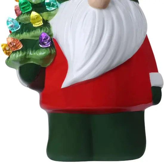Nostalgic Ceramic LED Gnome Ornament {4}