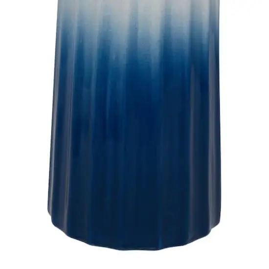 Set of 2 Blue Dolomite Coastal Vase, 16", 14" {6}