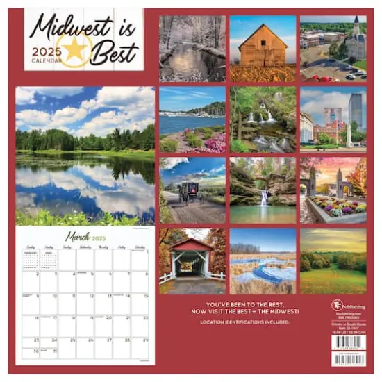 TF Publishing 2025 Midwest Is Best Wall Calendar {3}