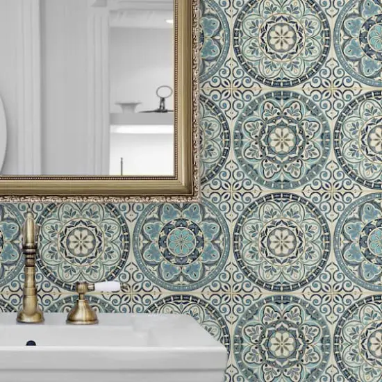 Surface Style Color Wheel Capri Peel & Stick Wallpaper {4}