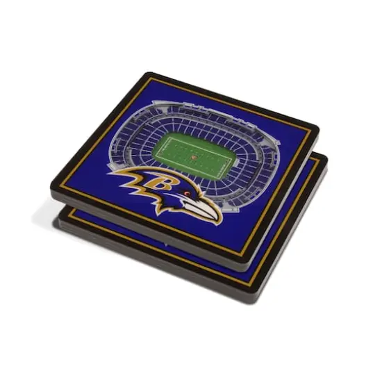 3D StadiumView Coasters Baltimore Ravens {1}