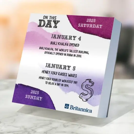 TF Publishing 2025 On This Day Daily Desktop Calendar {7}