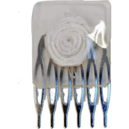 JAM Paper 1.5" Silver Design Comb {1}