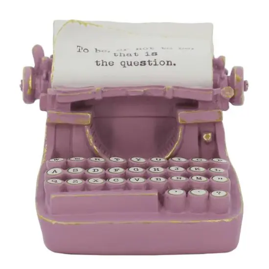 6.5" Decorative Typewriter Accent by Ashland&reg; Pink {1}