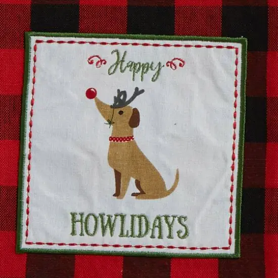 DII&reg; Christmas Puppy Embellished Dishtowel Set {6}