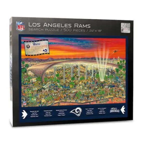 Joe Journeyman NFL 500 Piece Jigsaw Puzzle Los Angeles Rams {1}