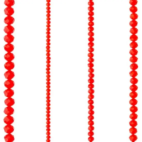 Glass Faceted Rondelle Beads by Bead Landing&trade; Red {1}