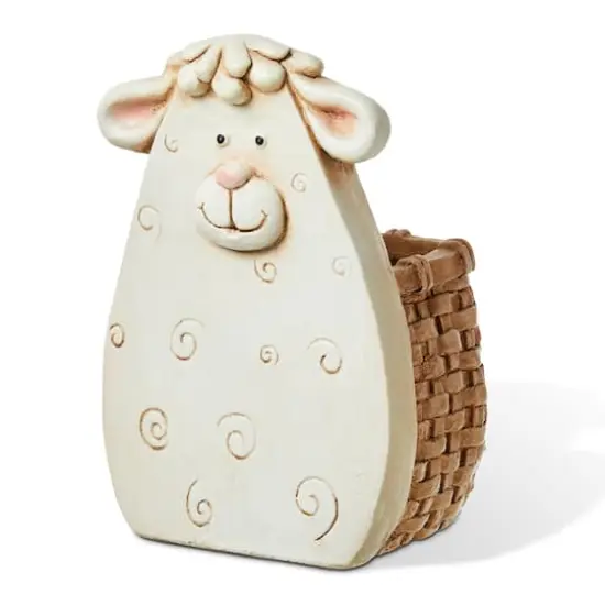 Glitzhome&reg; 12.5" Cute Sheep Statue Planter {1}
