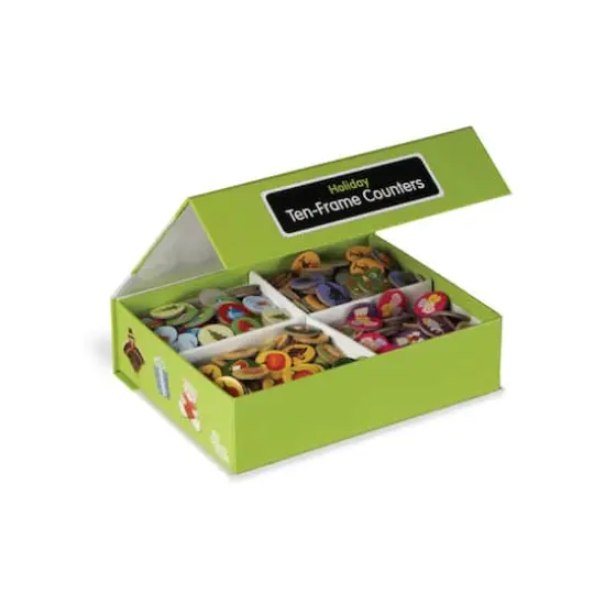 hand2mind&reg; Holiday Ten-Frame Counters {3}