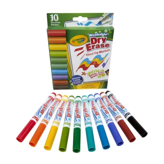 Crayola&reg; Washable Dry Erase&trade; Chisel Tip Markers, 10ct. {6}