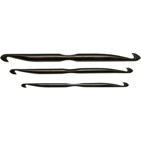 Lacis Double-Ended Crochet Hook Set Ebony {4}