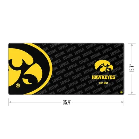 College Football Logo Series Desk Pad Iowa Hawkeyes {4}
