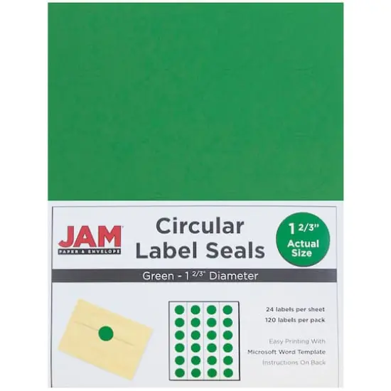 JAM Paper Green Mailing Address Label Combo Set {5}