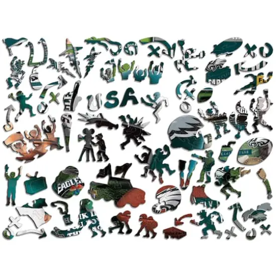 Retro Series Wooden Puzzle Philadelphia Eagles {4}