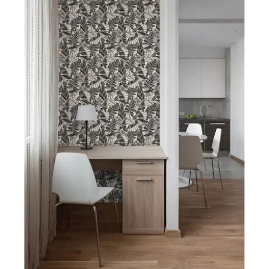 My Style Pindo Wood Cut Palm Peel & Stick Wallpaper {4}