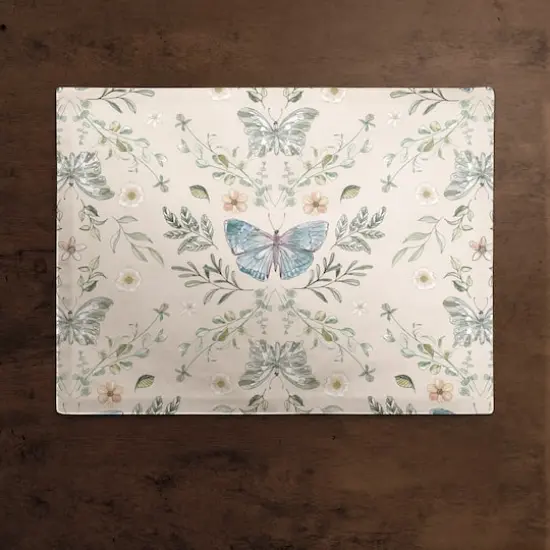 Butterfly Cotton Twill Placemat Cream {3}