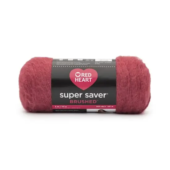 Red Heart&reg; Super Saver Brushed Yarn Soft Brick {1}