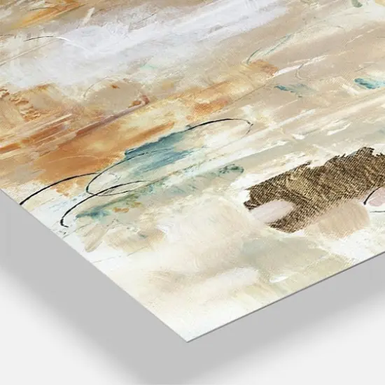 Designart Gilded Daydreams Oversized Multipanel Wall Clock {4}