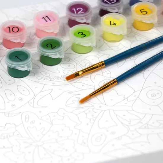 Paint by Numbers Butterflies and Blooms Craft Kit {6}