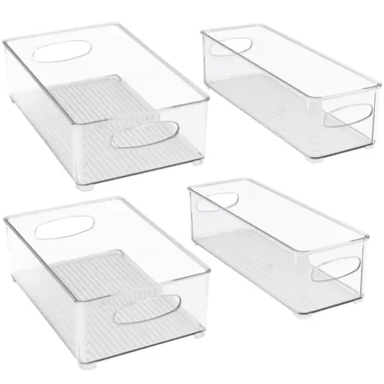 Sorbus Clear Stackable Kitchen & Fridge Storage Organizer Set {7}
