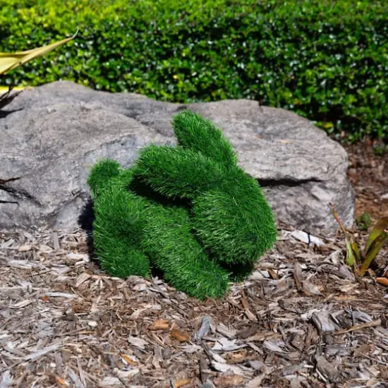 14in. UV Resistant Artificial Grass Garden Plush Topiary Bunny Rabbit (Indoor/Outdoor) {14}