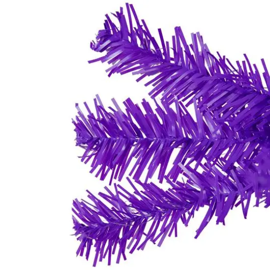 7ft. Pre-Lit Purple Pine Artificial Christmas Tree, Clear Lights {6}