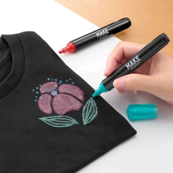 Glitter Fabric Paint Marker Set by Make Market&reg; {3}