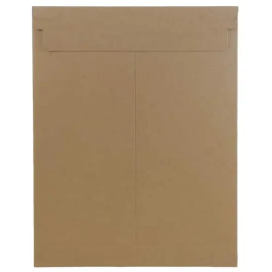 JAM Paper 9" x 11.5" Brown Kraft Flat Photo Mailer Peel & Seal Closure Envelopes, 6ct. {4}